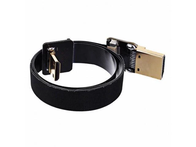 Alt view image 4 of 7 - CYFPV 90 Degree Down Angled FPV Mini HDMI Male to HDMI Male FPC Flat Cable 50cm for FPV HDTV Multicopter Aerial Photography (0.2M)