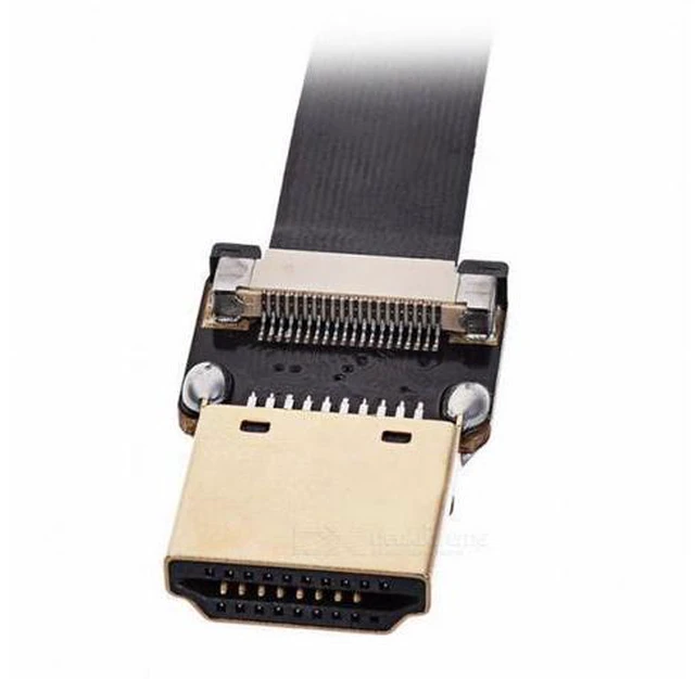 Alt view image 2 of 7 - CYFPV HDMI Type A Male to HDMI Male HDTV FPC Flat Cable for FPV HDTV Multicopter Aerial Photography (0.3M)
