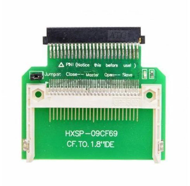Alt view image 5 of 7 - CF Compact Flash Memory Card to 50pin 1.8 Inch IDE Hard Drive SSD Converter Adapter