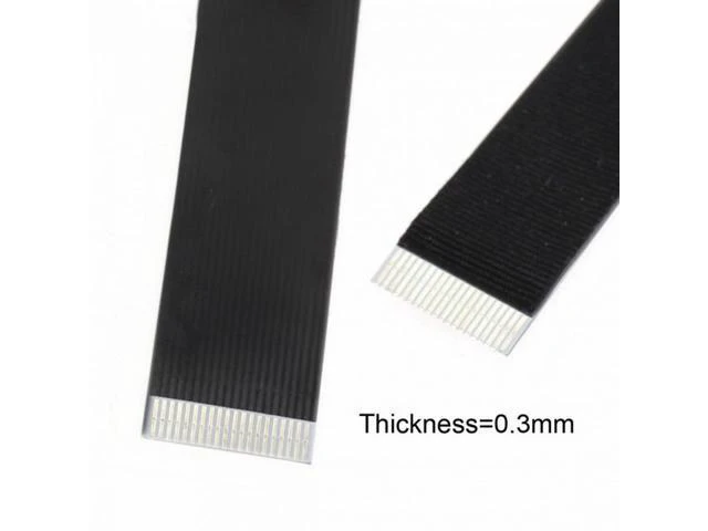 Alt view image 4 of 7 - Up Angled USB 2.0 Type-A Male to Micro USB 5Pin Male Data Flat Slim FPC Cable for FPV Disk Phone