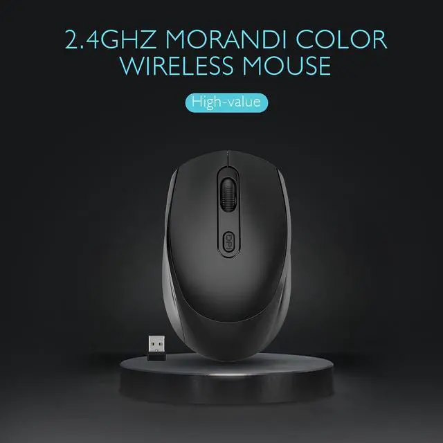 Alt view image 5 of 7 - ONE-UP Wireless Mouse, 2.4G, Silent, USB Nano Receiver, for Laptop, Chromebook, PC, Mac, Windows and School Work (Black)