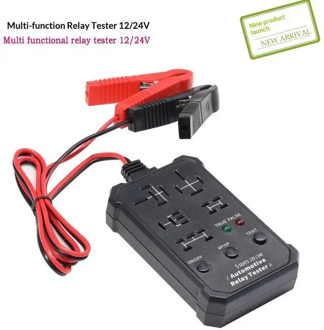 Alt view image 4 of 5 - New Relay Diagnostic Instrument - 5-seat multi-functional wireless relay testing device - 12V and 24V universal auto repair tool