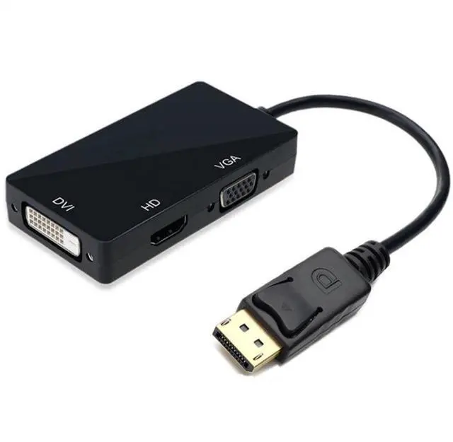 Alt view image 2 of 6 - DP to HDMI 3-in-1 Video Converter Mini - Mini DP to DVI + HDMI + VGA Converter - One-to-Three Converter