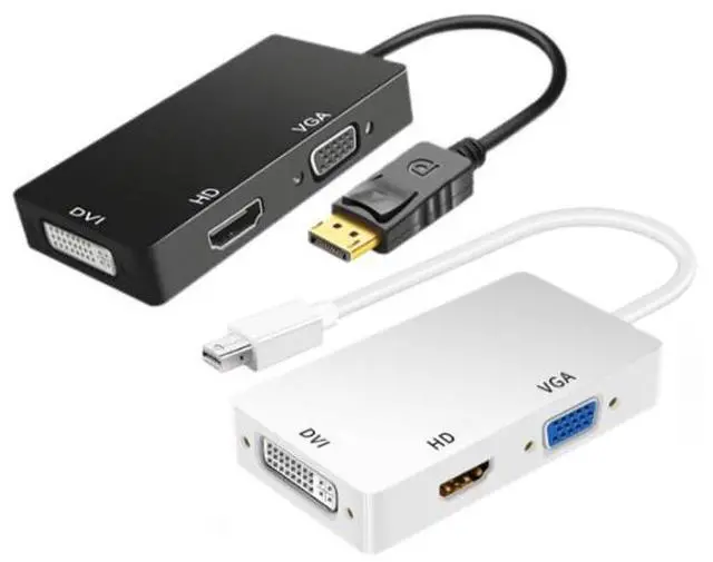 Main image of DP to HDMI 3-in-1 Video Converter Mini - Mini DP to DVI + HDMI + VGA Converter - One-to-Three Converter