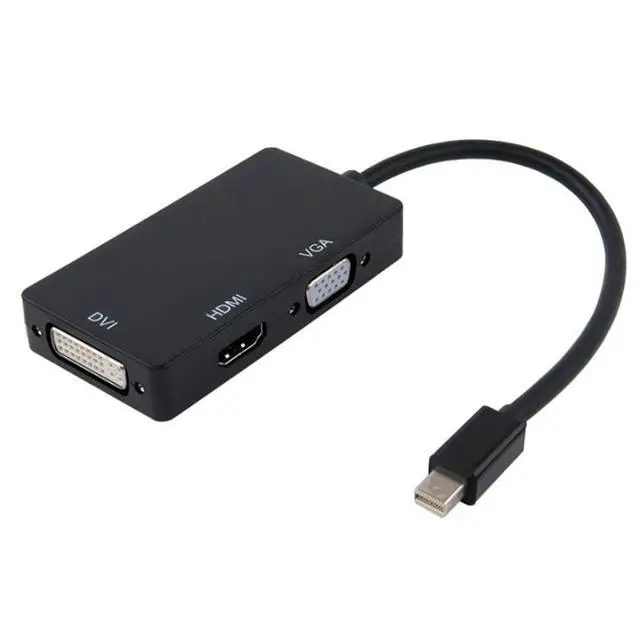 Alt view image 3 of 6 - DP to HDMI 3-in-1 Video Converter Mini - Mini DP to DVI + HDMI + VGA Converter - One-to-Three Converter