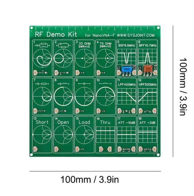 Alt view image 4 of 4 - NanoVNA Test Filter/RF Test/Attenuator Network Analyzer/Electrical Instrument Demonstration Kit
