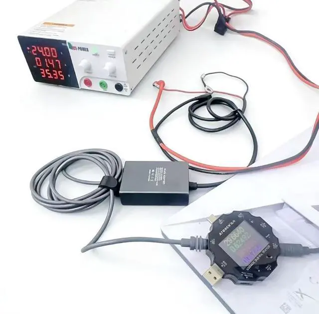 Alt view image 4 of 4 - O-type terminal 12V/24V input, voltage boosting to 30V, 2A adapter box, length 1M, supports adding 50M of DC cables