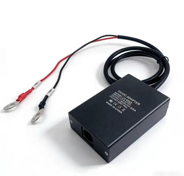 Alt view image 2 of 4 - O-type terminal 12V/24V input, voltage boosting to 30V, 2A adapter box, length 1M, supports adding 50M of DC cables