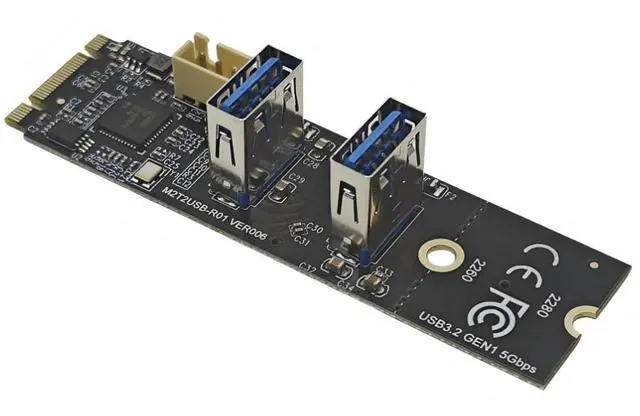 Main image of M.2 NVME to USB TYPE-A expansion USB 3.2 adapter with 5Gbps built-in Bluetooth keyboard and mouse receiver