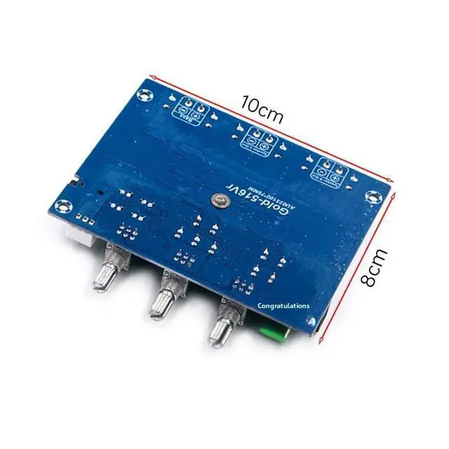 Alt view image 4 of 4 - TPA3116 Digital Power Amplifier Board - 21 channels, 2 x 50 W + 100 W Class D High-Fidelity Flat-Surface Surround Sound