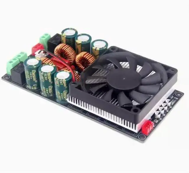 Main image of Stereo high-power Class D digital power amplifier board with 2x600W, equipped with ultra-TPA3255 relay protection