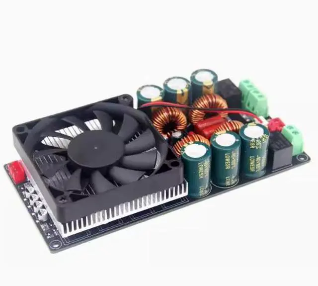 Alt view image 2 of 3 - Stereo high-power Class D digital power amplifier board with 2x600W, equipped with ultra-TPA3255 relay protection