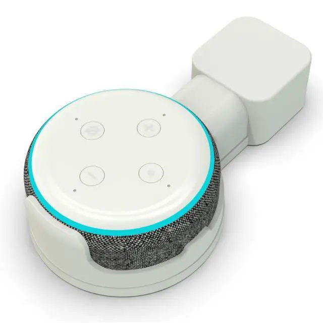 Alt view image 6 of 6 - Smart speaker ABS material speaker stand, suitable for Echo Dot 3 wall-mounted stand