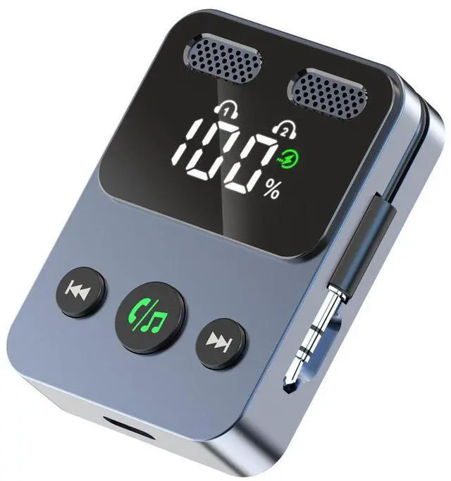 Main image of Bluetooth receiver transmitter with subwoofer, integrated storage cable, BR17 audio transceiver adapter