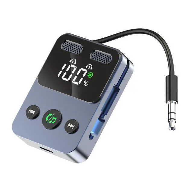 Alt view image 3 of 5 - Bluetooth receiver transmitter with subwoofer, integrated storage cable, BR17 audio transceiver adapter