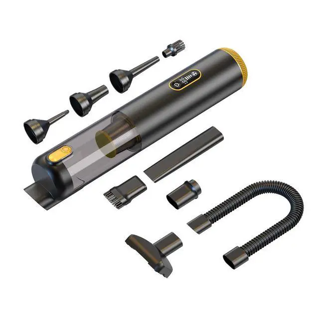 Alt view image 2 of 5 - Portable 18000Pa 3-in-1 cordless handheld metal mini vacuum cleaner, battery-powered, with brushless cleaning, suitable for vehicle use