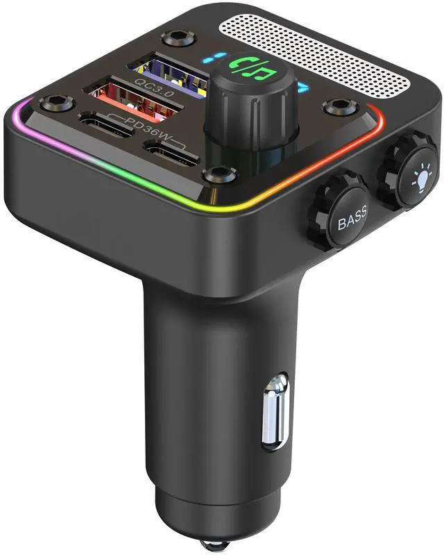Main image of BC91 in-car MP3 player, USB drive for lossless HIFI music, 36W dual PD fast charging, in-car Bluetooth FM transmitter