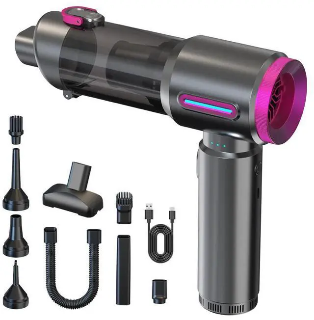 Main image of 2026 Portable Wireless Car-mounted Home Office Vacuum Cleaner, with 3 suction nozzles, Type-C charging, capacity 0.5 - 1L, powerful suction V27S