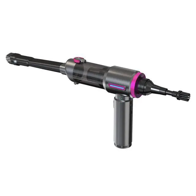 Alt view image 6 of 6 - 2026 Portable Wireless Car-mounted Home Office Vacuum Cleaner, with 3 suction nozzles, Type-C charging, capacity 0.5 - 1L, powerful suction V27S