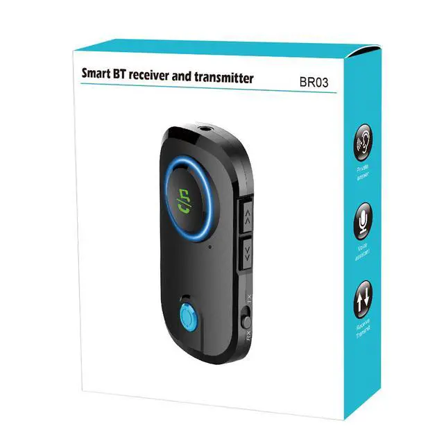 Alt view image 3 of 6 - Bluetooth receiver transmitter, in-vehicle Bluetooth, Bluetooth transceiver two-in-one adapter, cross-border exclusive supply