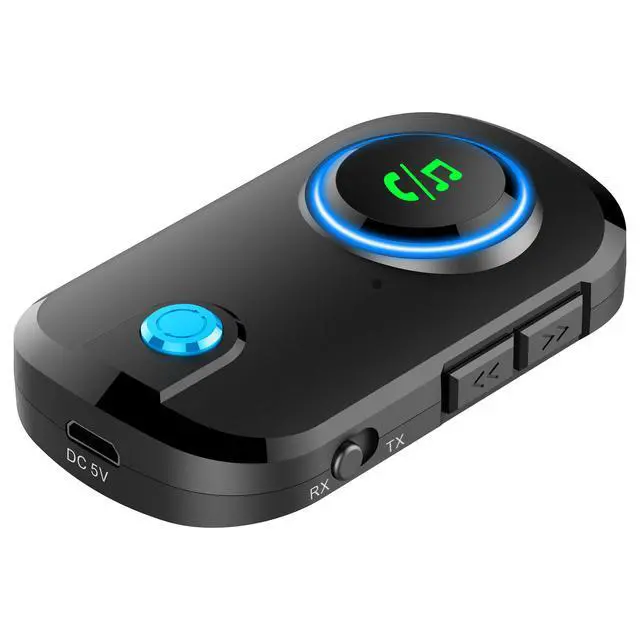 Alt view image 4 of 6 - Bluetooth receiver transmitter, in-vehicle Bluetooth, Bluetooth transceiver two-in-one adapter, cross-border exclusive supply