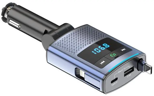 Main image of Car-mounted Bluetooth extendable cable, car charger PD65W fast charging, notebook FM transmitter BC99, car charger