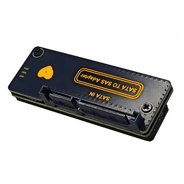 Alt view image 3 of 4 - SATA 3.0 to SAS Hard Disk Solid State SSD Expansion Card, SATA 22PIN to SAS 29PIN Adapter Card