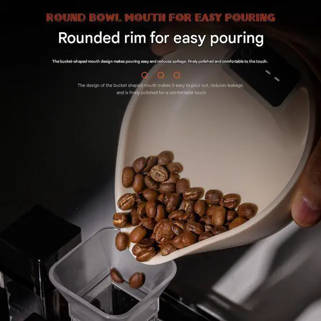 Alt view image 4 of 6 - Abs Mini Coffee Electronic Scale - Kitchen Coffee Scale - Bean Dish Scale - Small 0.1 Gram Scale - Precise Coffee Bean Tray Scale