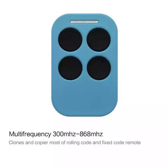 Alt view image 4 of 4 - Multi-frequency 280-868 MHz universal remote control for garage door opening and closing