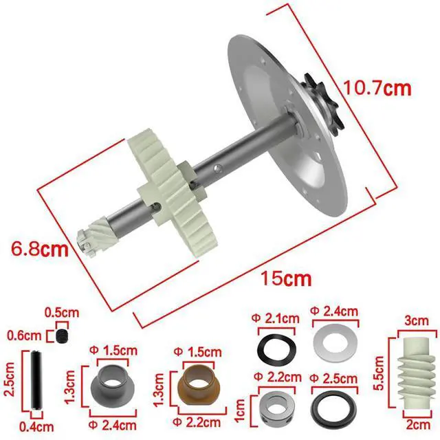 Alt view image 4 of 5 - 41C4220A Garage Door Opener Gear Kit - Garage Door Opener Gear Set