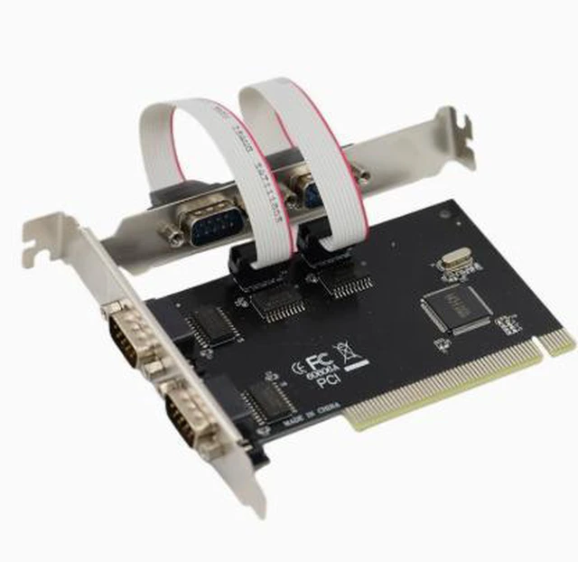 Alt view image 4 of 4 - Desktop PC PCI serial card - 4 COM ports. PCI to COM 9-pin RS232 expansion card.