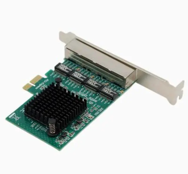 Alt view image 3 of 4 - PCIe 4-port Gigabit Network Card RTL8111F Built-in for Desktop Computers, PCIe 4-port Network Card for Servers, Wired Connection for PCIE