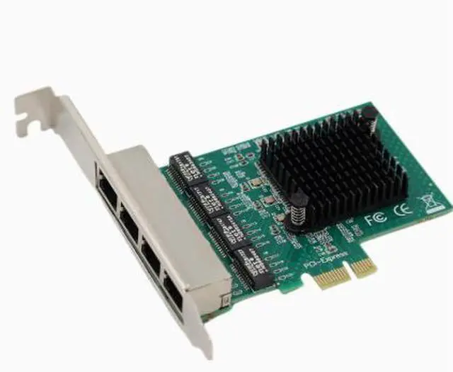 Main image of PCIe 4-port Gigabit Network Card RTL8111F Built-in for Desktop Computers, PCIe 4-port Network Card for Servers, Wired Connection for PCIE