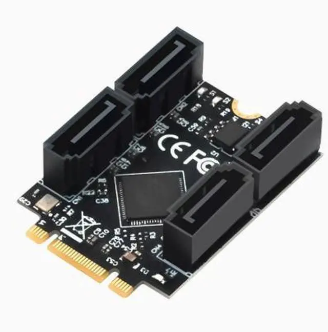 Main image of M.2 B+M Key to 4-port SATA 3.0 6Gbps driver-free installation supporting Feiyang Qunhui Shengteng SSD interface