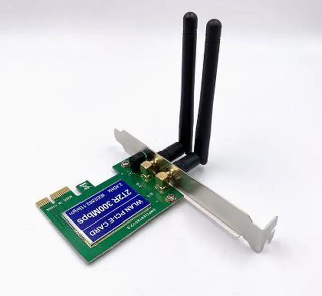 Main image of PCIE wireless network card does not have a 2.4G 100Mbps built-in wireless WIFI receiver or software AP transmitter for desktop computers.