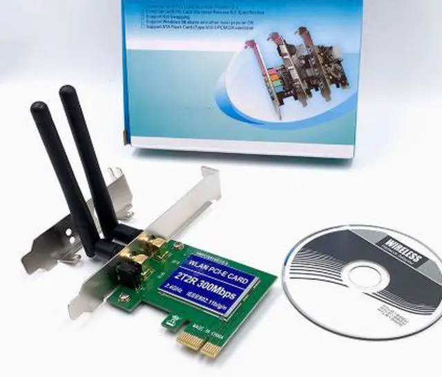 Alt view image 2 of 4 - PCIE wireless network card does not have a 2.4G 100Mbps built-in wireless WIFI receiver or software AP transmitter for desktop computers.