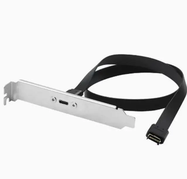 Alt view image 4 of 4 - USB 3.2 GEN2 extension cable, TYPE-E to TYPE-C front and rear adapter, 20Gb high-speed charging shielded cable