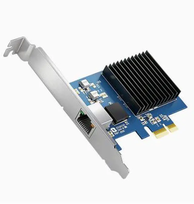 Alt view image 4 of 4 - The PCIe 10GX1 Ethernet port Gigabit network card RTL8127 supports diskless boot / network wake-up for server-specific purposes.