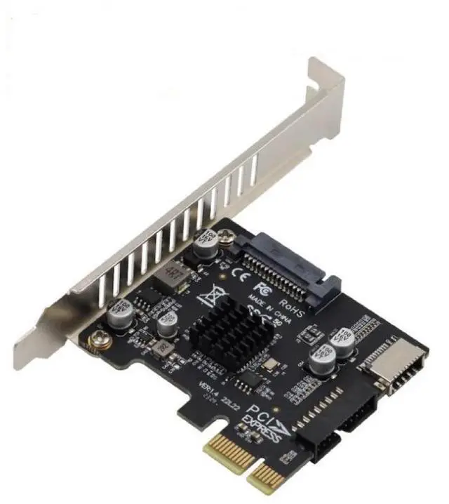 Main image of PCIe to USB3 TYPE-E TYPE-C Front USB3.0 19/20 Pin Expansion Card PCIE 1X Adapter Card