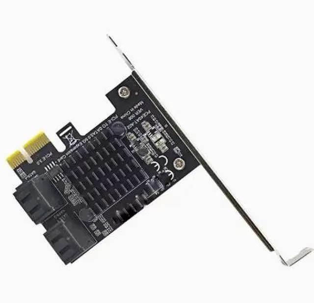 Alt view image 3 of 4 - 4-port PCI-E to SATA 3.0 expansion card, SATA 3.0 adapter, desktop hard drive expansion card, SATA 6GB interface