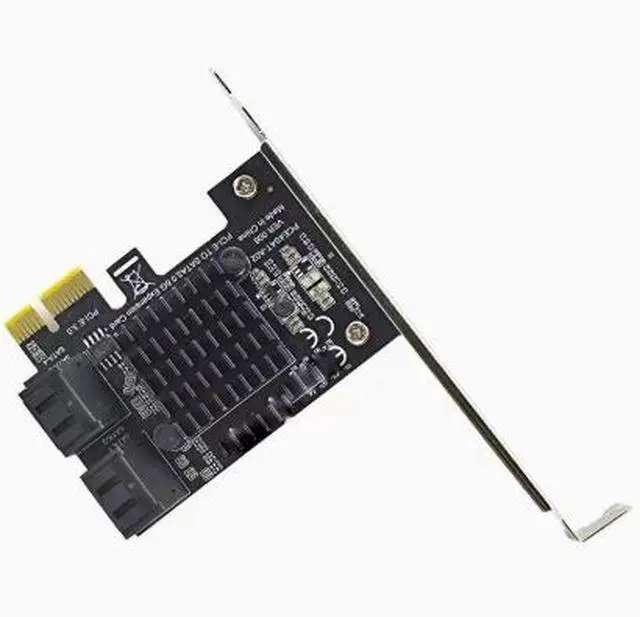 Alt view image 2 of 4 - 4-port PCI-E to SATA 3.0 expansion card, SATA 3.0 adapter, desktop hard drive expansion card, SATA 6GB interface