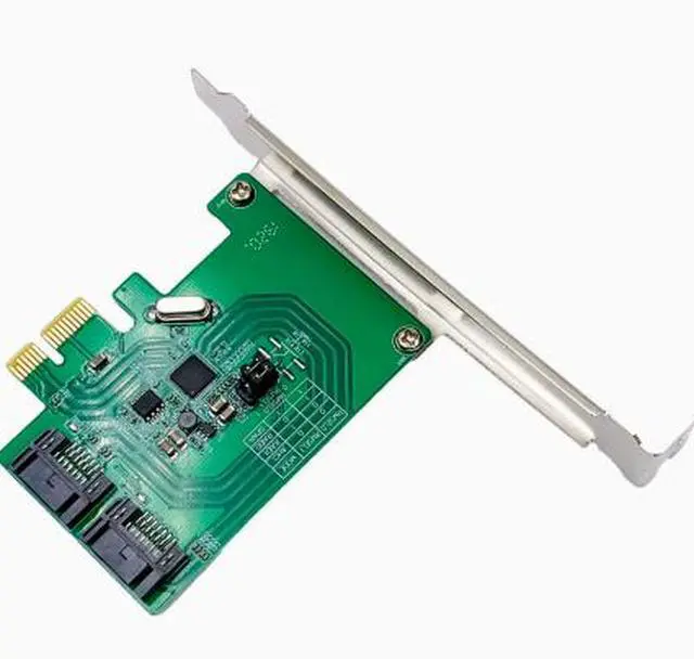 Alt view image 2 of 4 - PCIe to SATA3 Array Card ASM1061R Desktop Raid Array Card