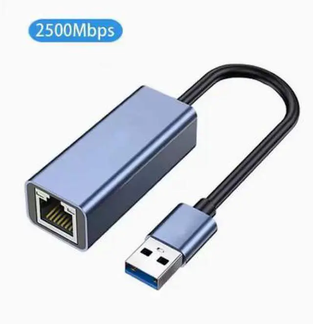 Alt view image 3 of 3 - USB to 2.5G external wired aluminum case driver-free 2500M aluminum case type-C gigabit/100M network card