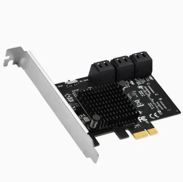 Alt view image 4 of 4 - 6-port PCI-E to SATA 3.0 Hard Disk High-Speed Expansion Card - Specialized High-Speed Transmission Box Adapter for Desktop Computers