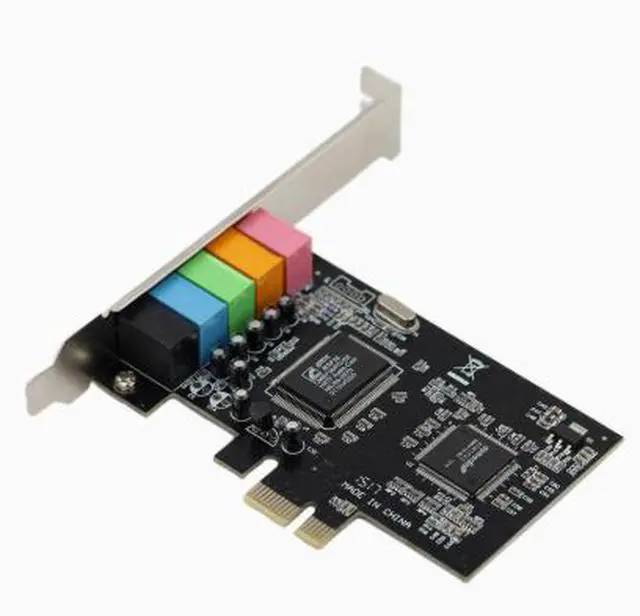 Alt view image 2 of 4 - CMI8738 5.1 PCI-E 1X 6CH 4CH 3D Surround Stereo Sound Card
