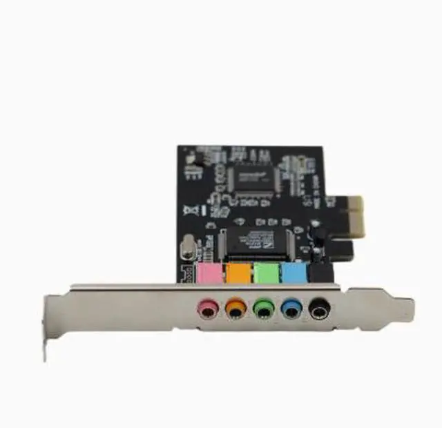 Alt view image 3 of 4 - CMI8738 5.1 PCI-E 1X 6CH 4CH 3D Surround Stereo Sound Card