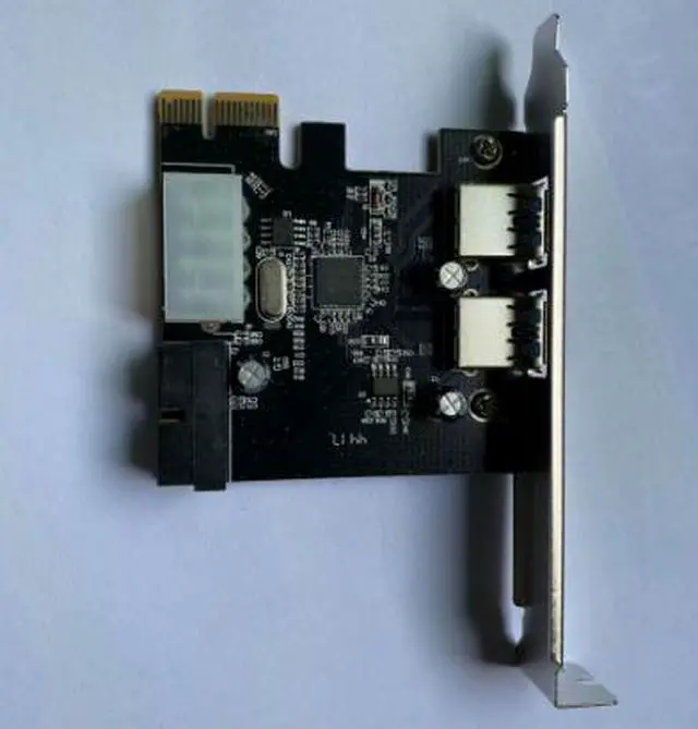 Alt view image 4 of 5 - Desktop computer motherboard USB 3.0 expansion card, 20-pin front interface, PCI-e to USB 3.0 expansion card