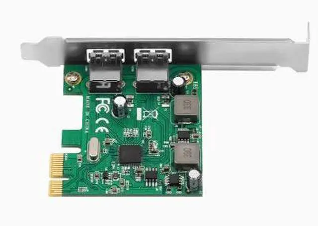 Main image of PCI-E to Dual-Port USB 3.0 Expansion Card for Desktop Computers with Built-in Independent Power Supply and Support for Small Case ASM1042