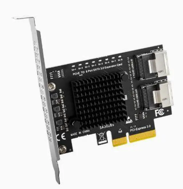 Main image of PCI-E to 8-Drive MiniSAS/SATA3.0 Hard Disk Expansion Card - 8 Ports / 4 Ports - 6Gbps High-Speed Adapter Card