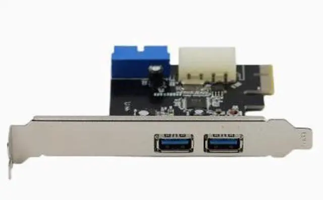 Main image of Desktop USB 3.0 expansion card, PCI-E to 2-port USB 3.0 with a front-mounted 20-pin interface